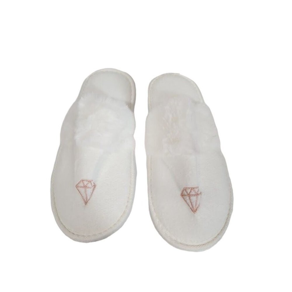 Miss to Mrs. Bride to Be Spa Slippers in White - One Size Fits Most‎